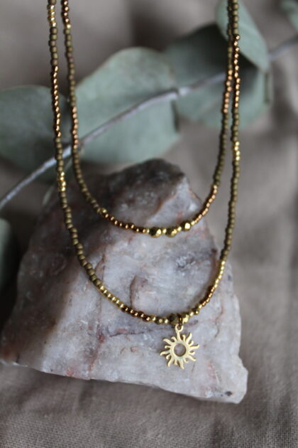 naszyjnik słońce stal nierdzewna