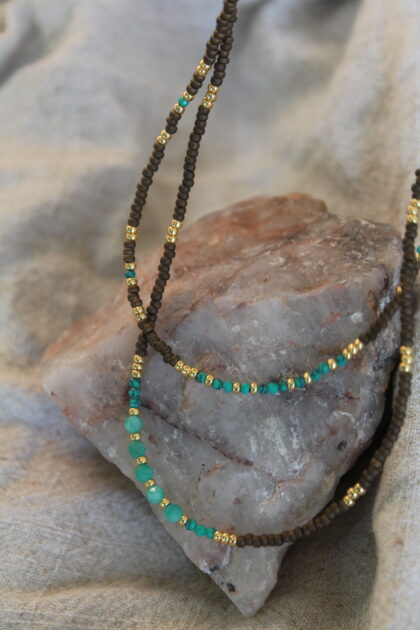 naszyjnik z turkusem i amazonitem