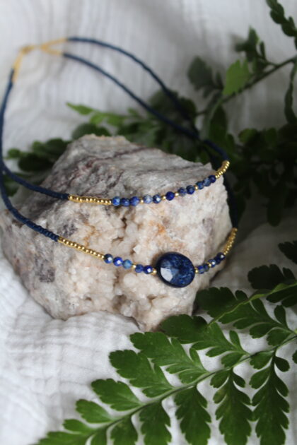 LAPIS LAZULI NASZYJNIK ELEGANCKI PREMIUM